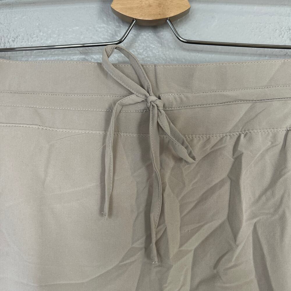 Coolibar Skort Size L Khaki Tan Mendocino Travel UPF 50+ Sun Protection Pockets - Picture 5 of 14